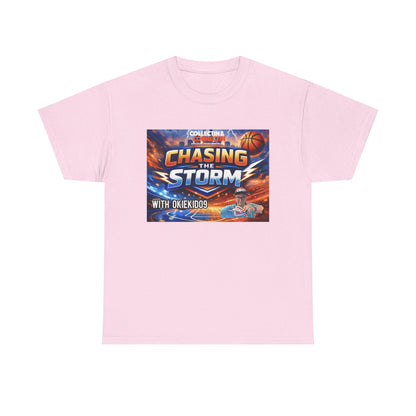 Chasing the Storm Basketball Tee