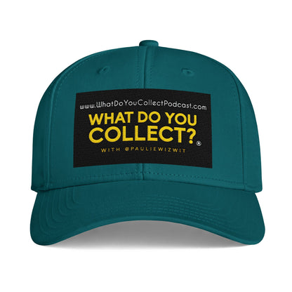 What Do You Collect? Podcast Icon Cap — Embroidered Logo Baseball Hat
