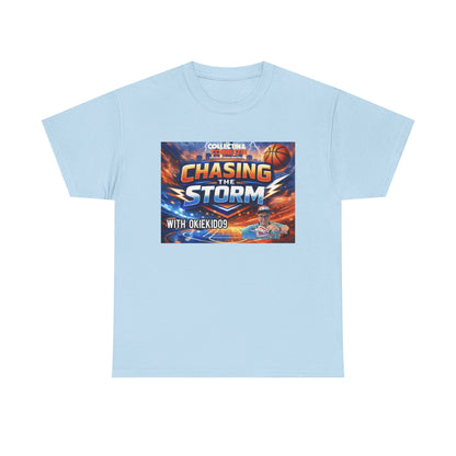 Chasing the Storm Basketball Tee