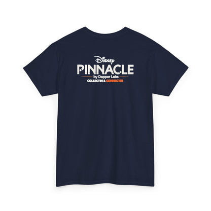 Pinnacle Disney Logo Tee — Retro Black Box Graphic T-Shirt