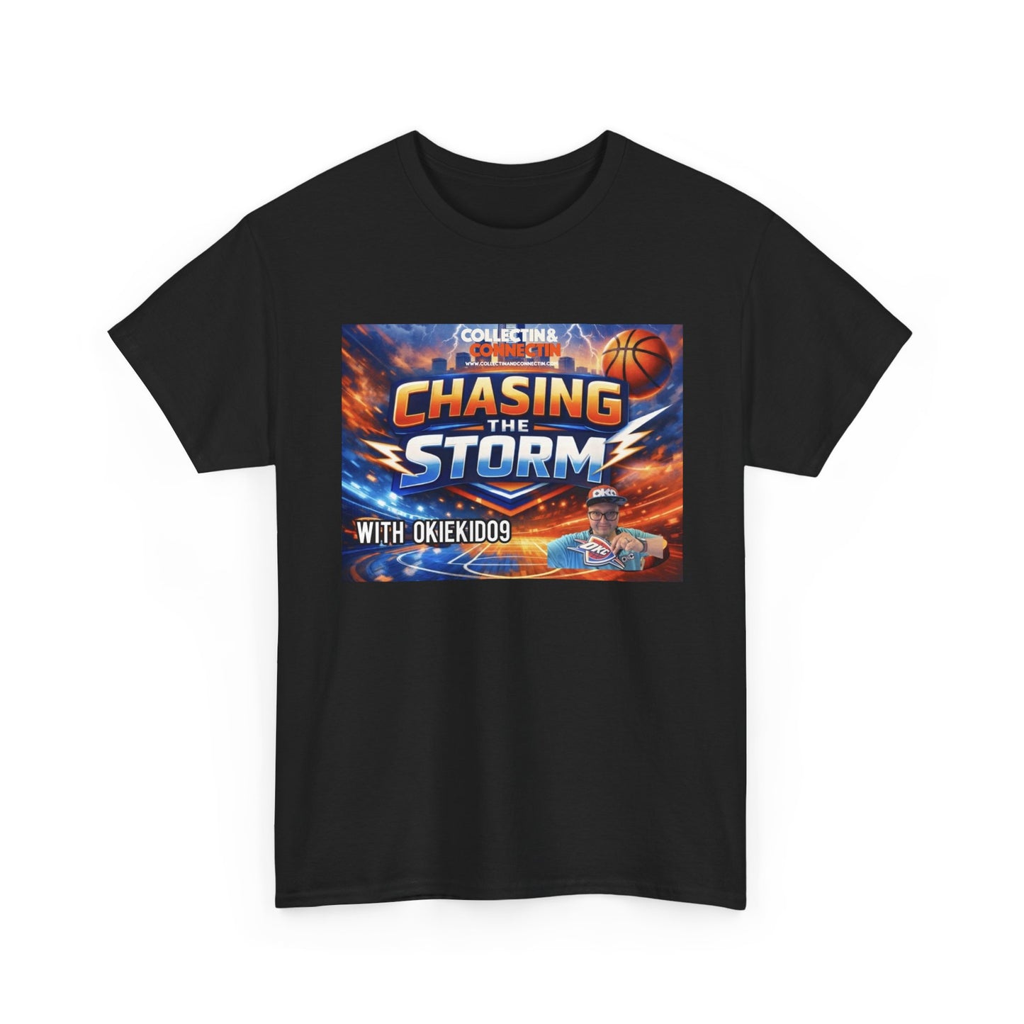 Chasing the Storm Basketball Tee