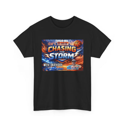 Chasing the Storm Basketball Tee