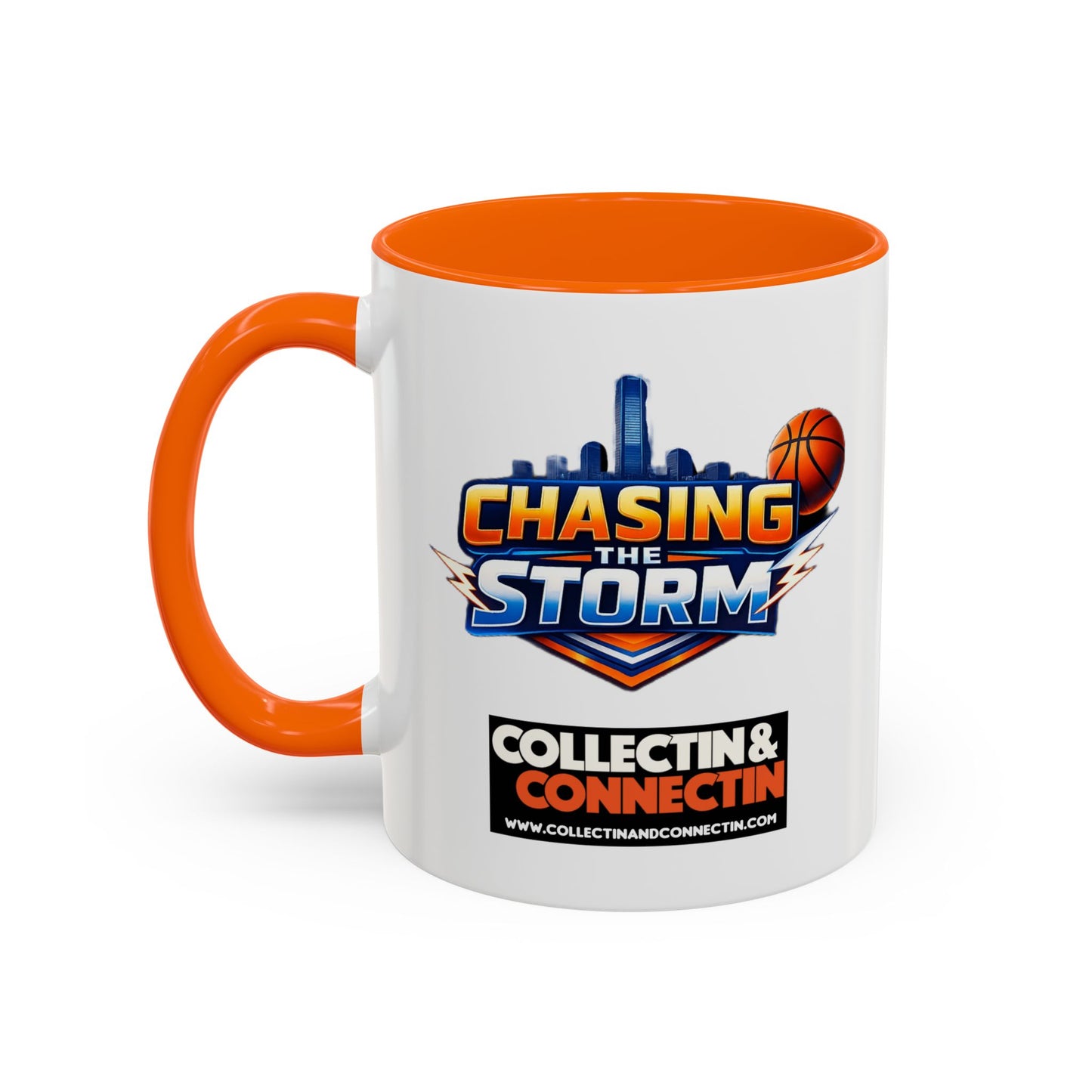 Chasing The Storm Basketball Logo Coffee Mug