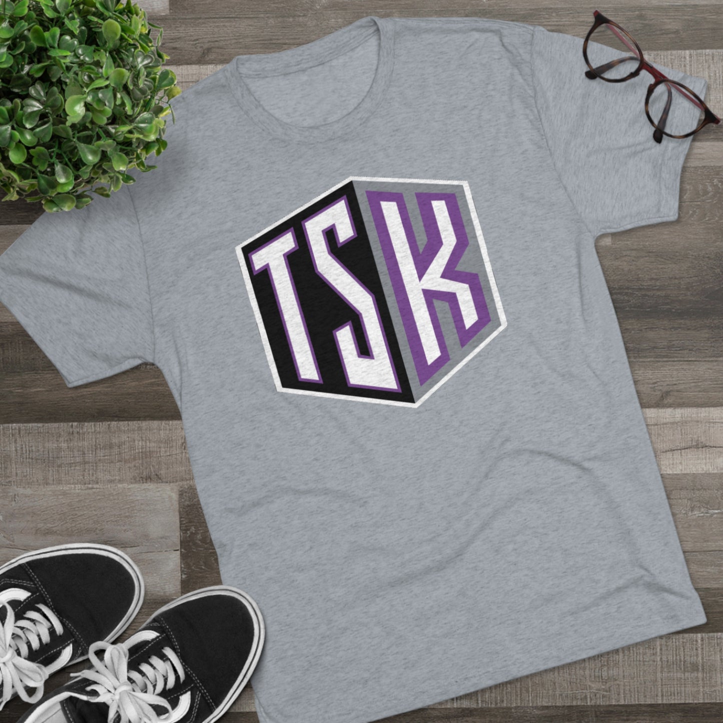 TSK Cube Unisex Tri-Blend Crew Tee
