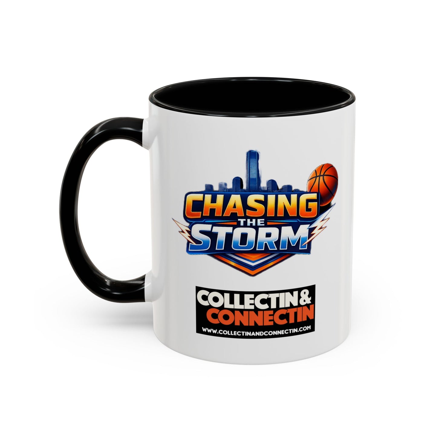Chasing The Storm Basketball Logo Coffee Mug