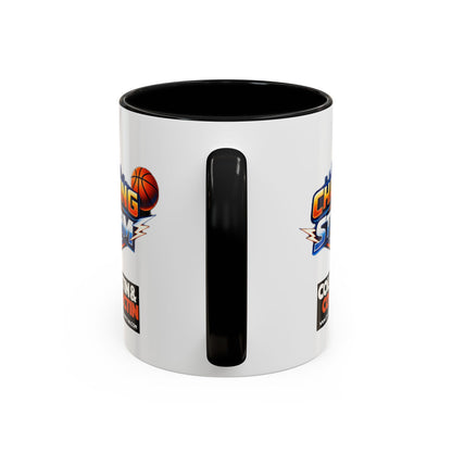 Chasing The Storm Basketball Logo Coffee Mug