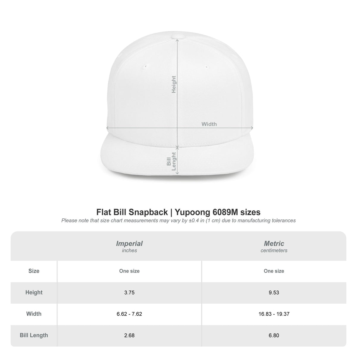 Snapback Hat — Pudgy Boyz Sports Talk Embroidered Flat-Bill Cap