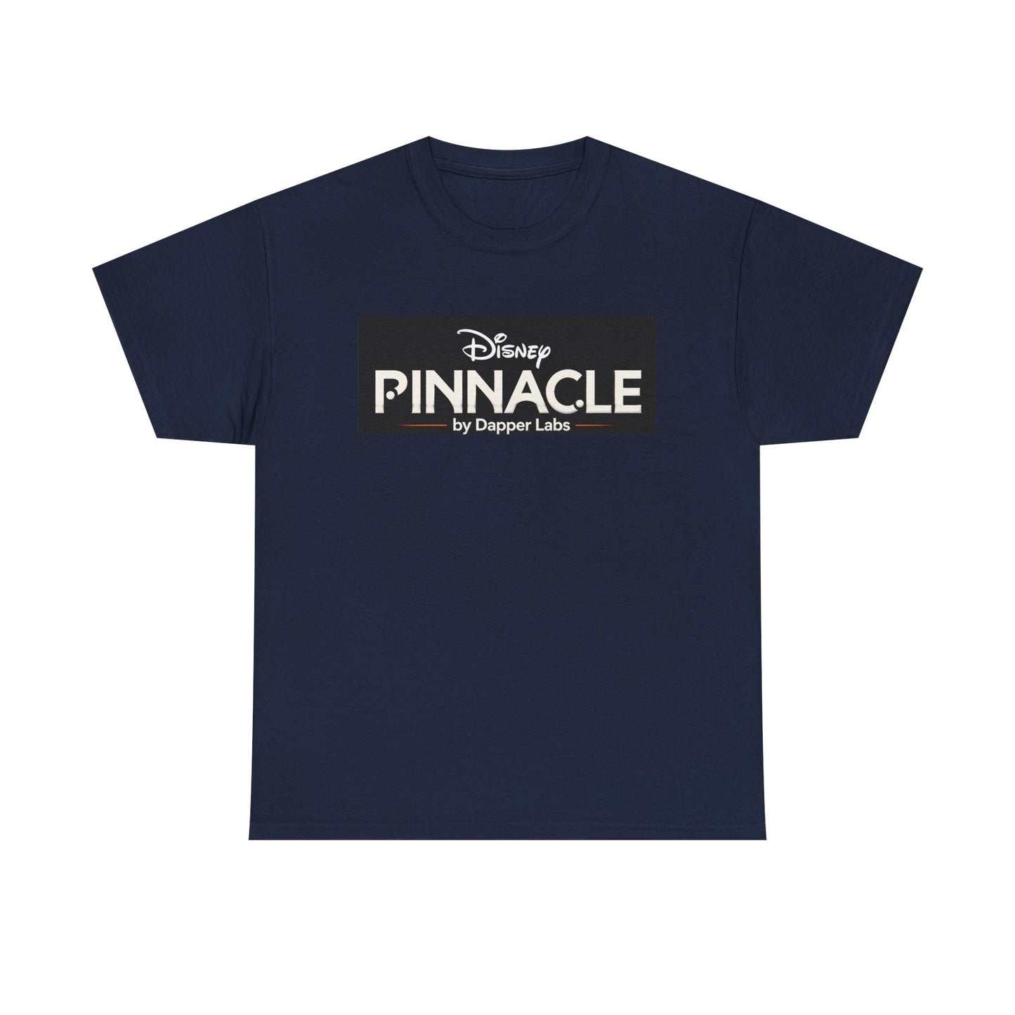 Pinnacle Disney Logo Tee — Retro Black Box Graphic T-Shirt