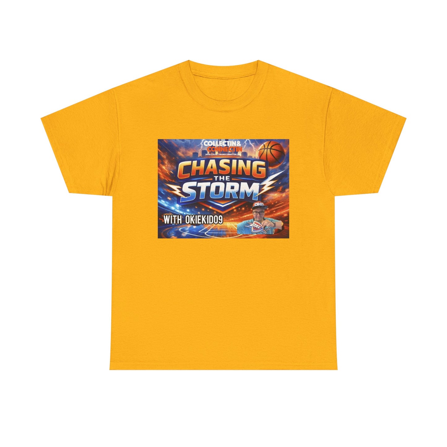 Chasing the Storm Basketball Tee