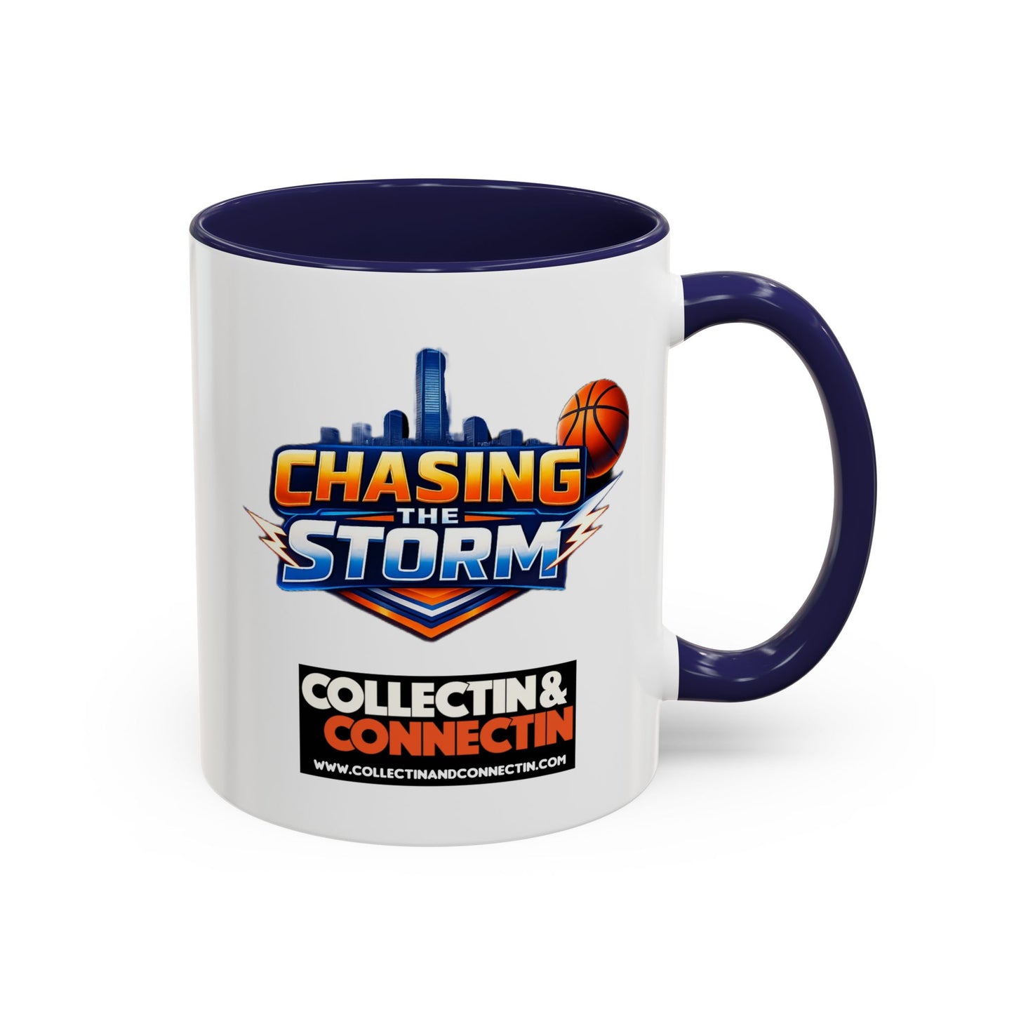 Chasing The Storm Basketball Logo Coffee Mug