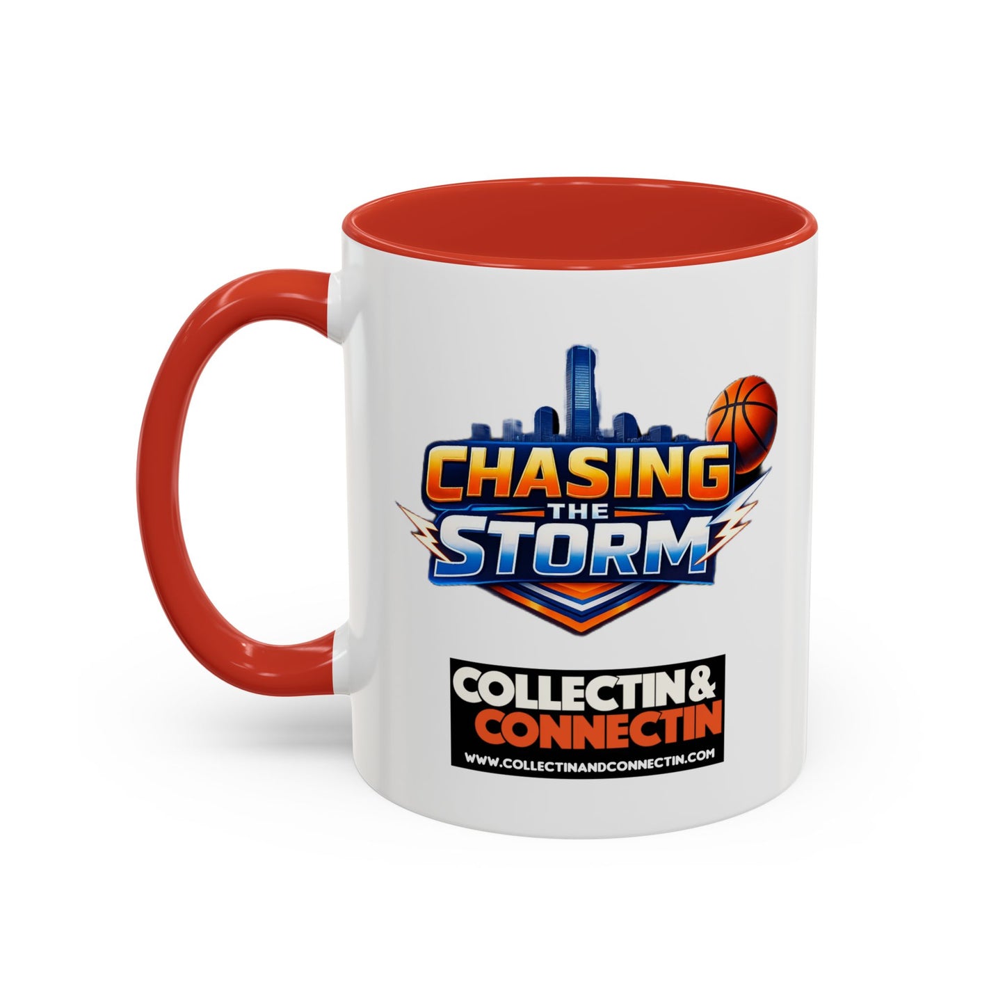 Chasing The Storm Basketball Logo Coffee Mug