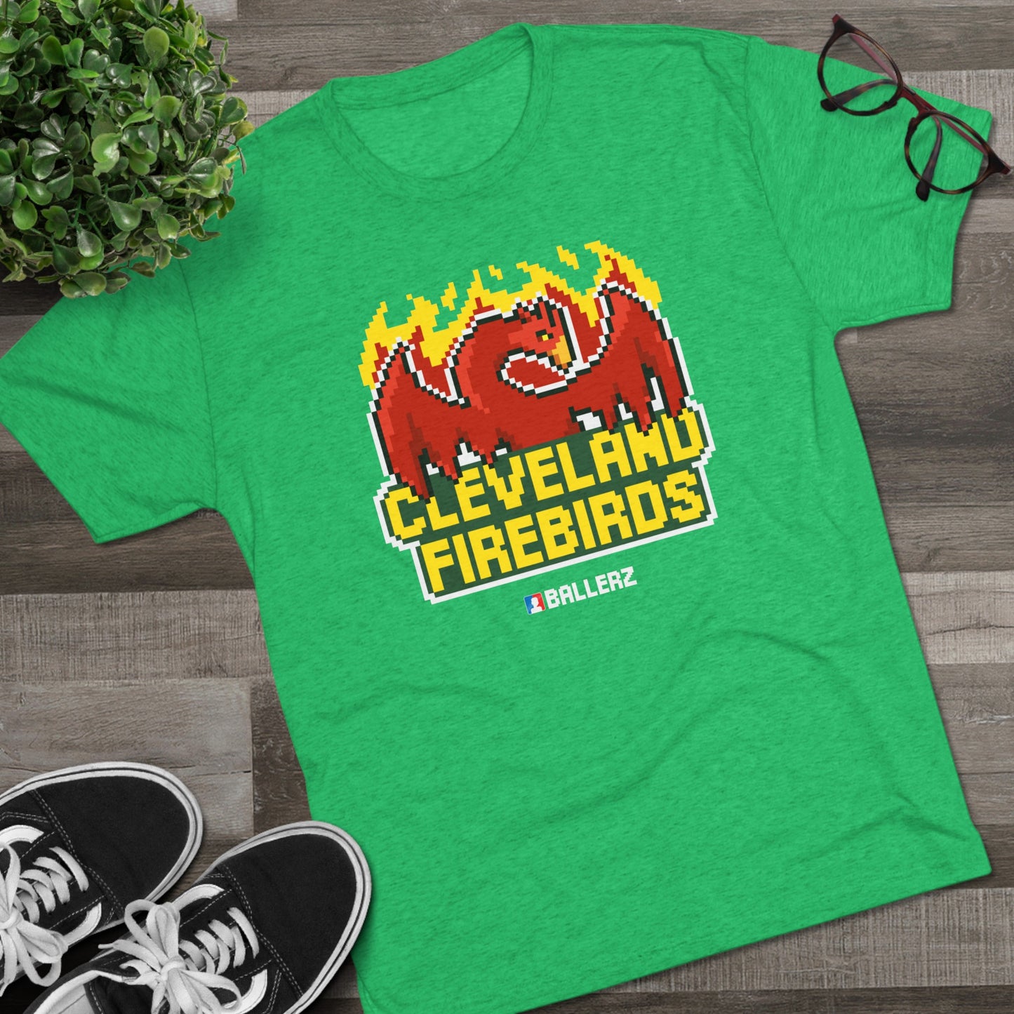Ballerz Cleveland Firebirds Unisex Tri-Blend Crew Tee