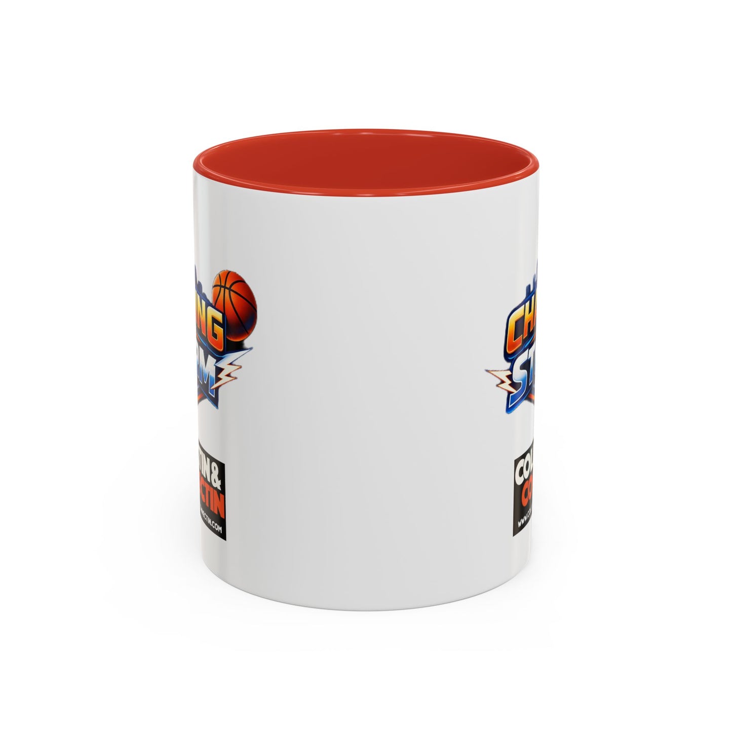 Chasing The Storm Basketball Logo Coffee Mug