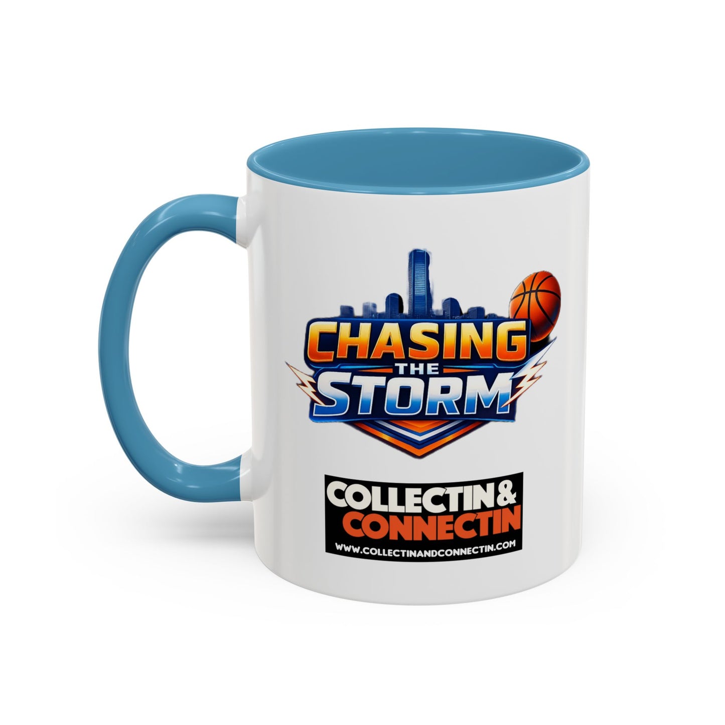 Chasing The Storm Basketball Logo Coffee Mug