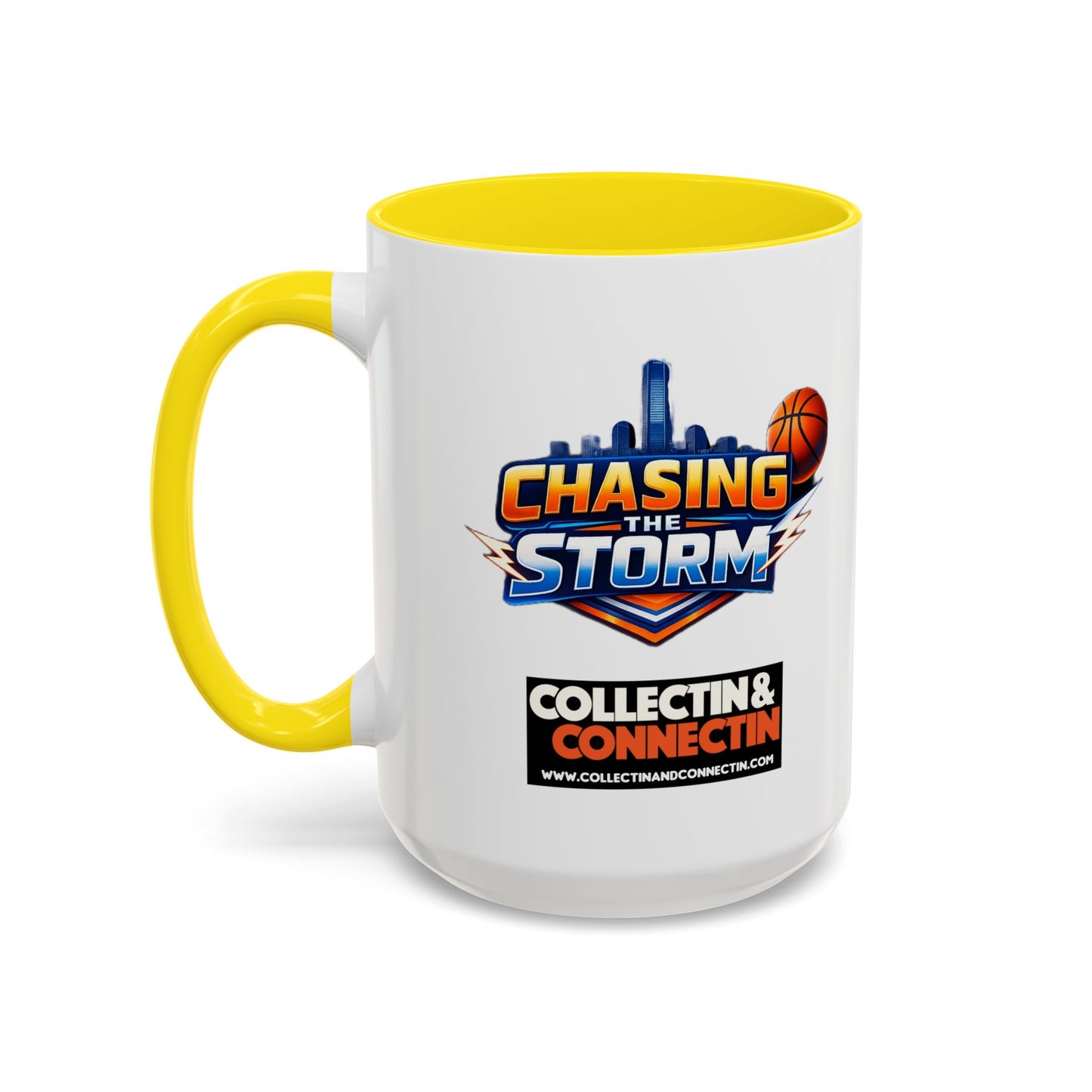Chasing The Storm Basketball Logo Coffee Mug