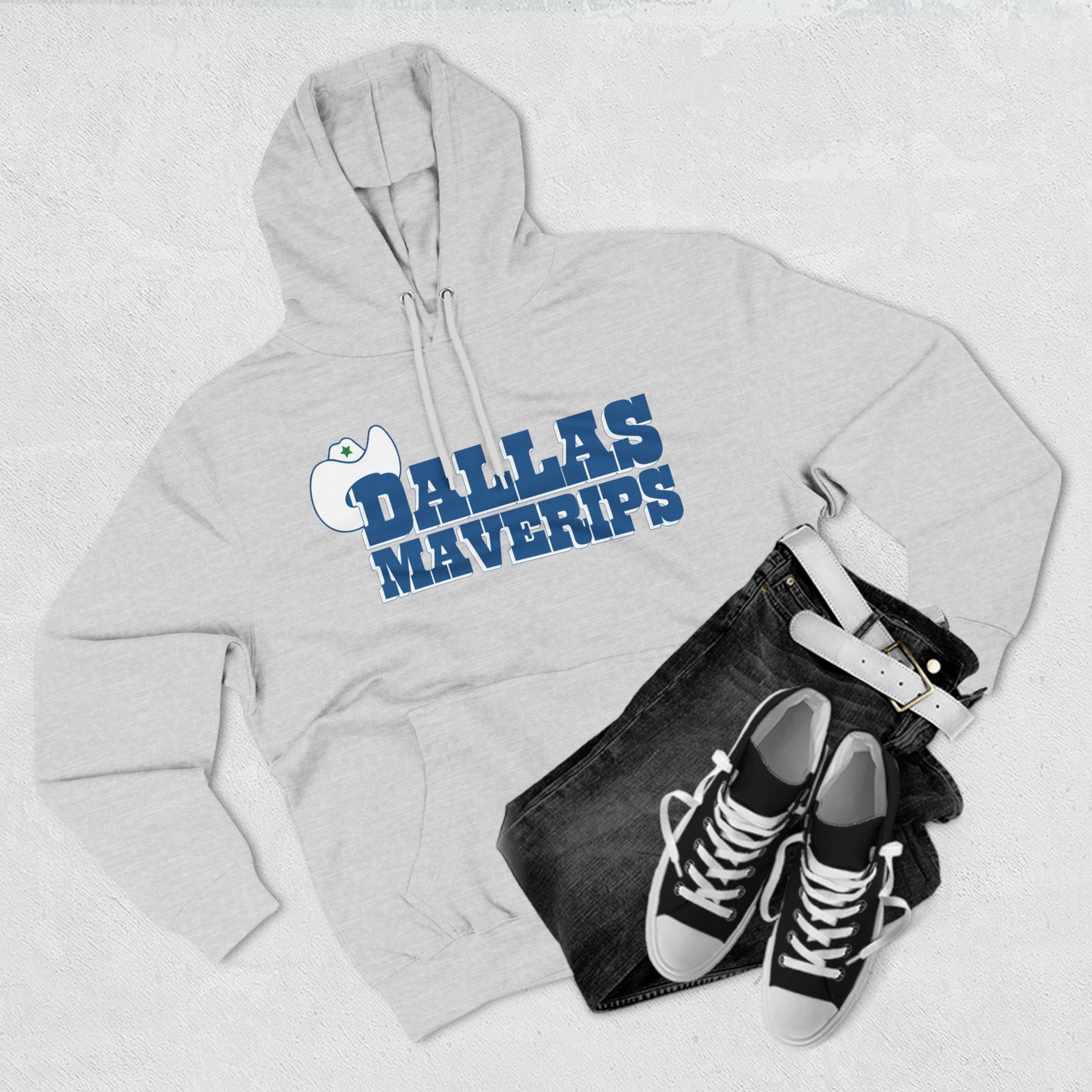 Dallas Maverips Three-Panel Fleece Hoodie