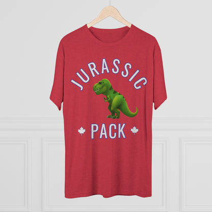 Jurassic Pack Dino Unisex Tri-Blend Crew Tee