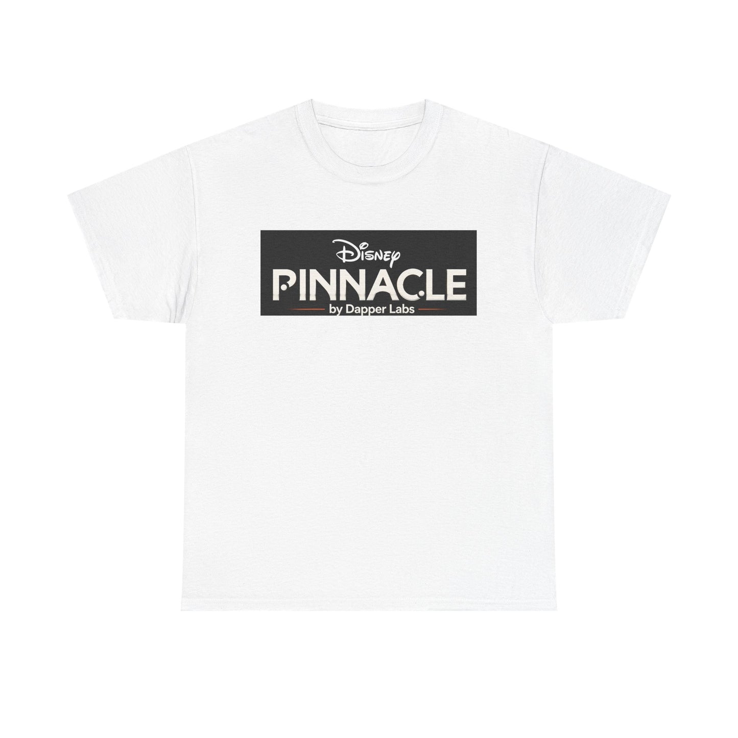 Pinnacle Disney Logo Tee — Retro Black Box Graphic T-Shirt