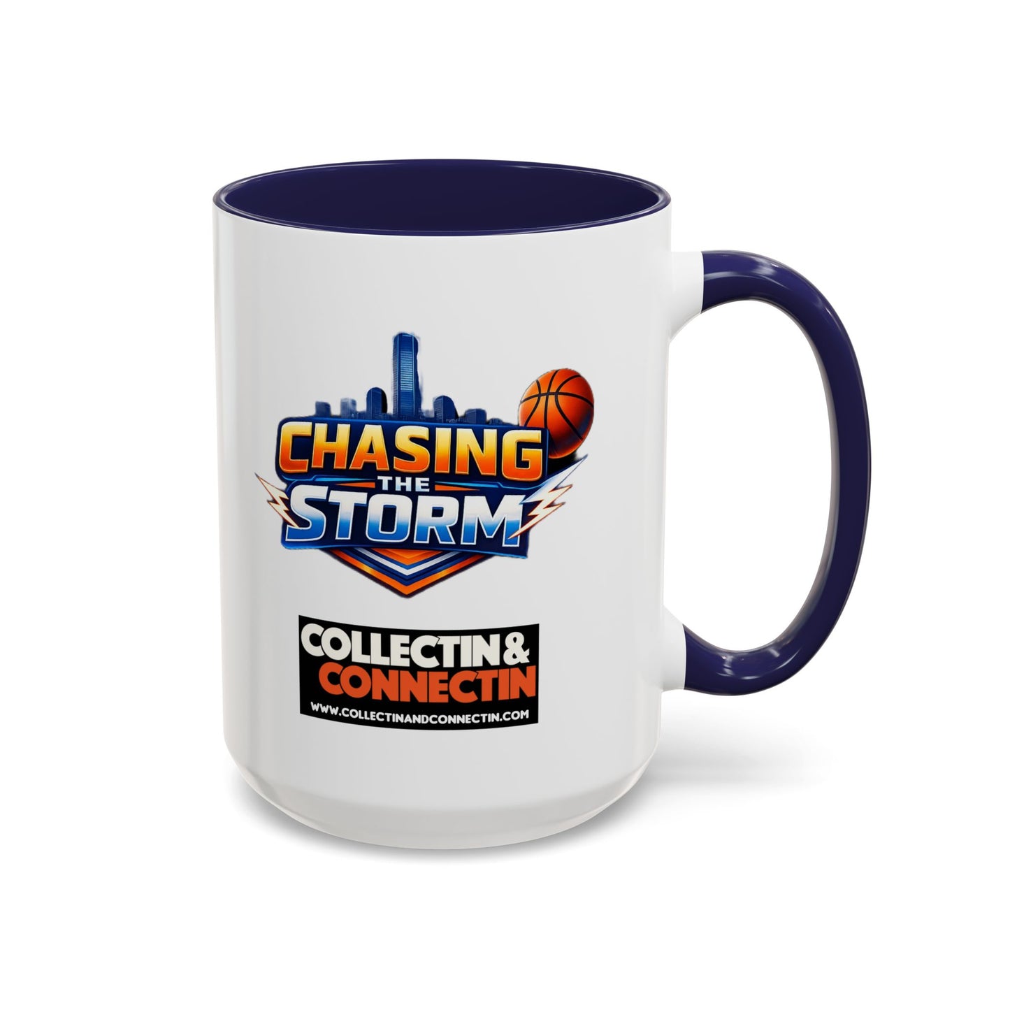 Chasing The Storm Basketball Logo Coffee Mug