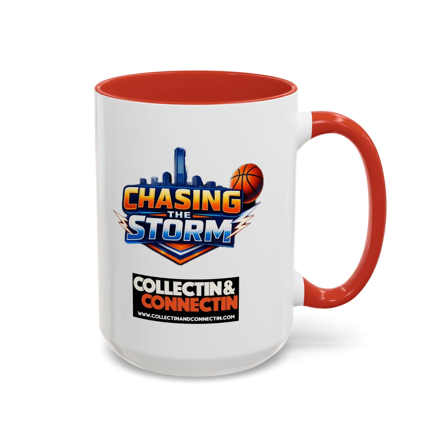 Chasing The Storm Basketball Logo Coffee Mug