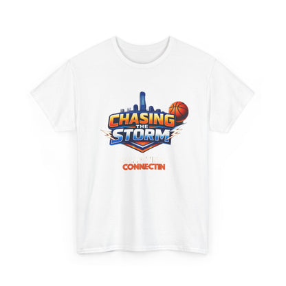 Chasing the Storm Basketball Tee