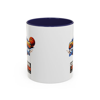 Chasing The Storm Basketball Logo Coffee Mug