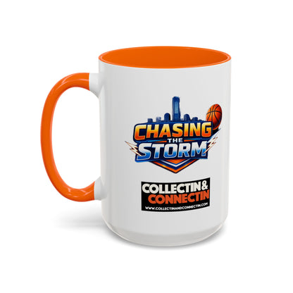 Chasing The Storm Basketball Logo Coffee Mug