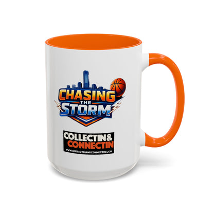 Chasing The Storm Basketball Logo Coffee Mug