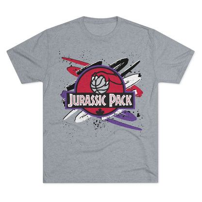 Jurassic Pack Origins Spray Unisex Tri-Blend Crew Tee