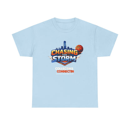 Chasing the Storm Basketball Tee