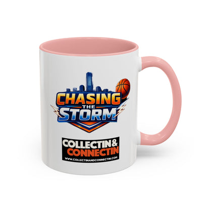 Chasing The Storm Basketball Logo Coffee Mug