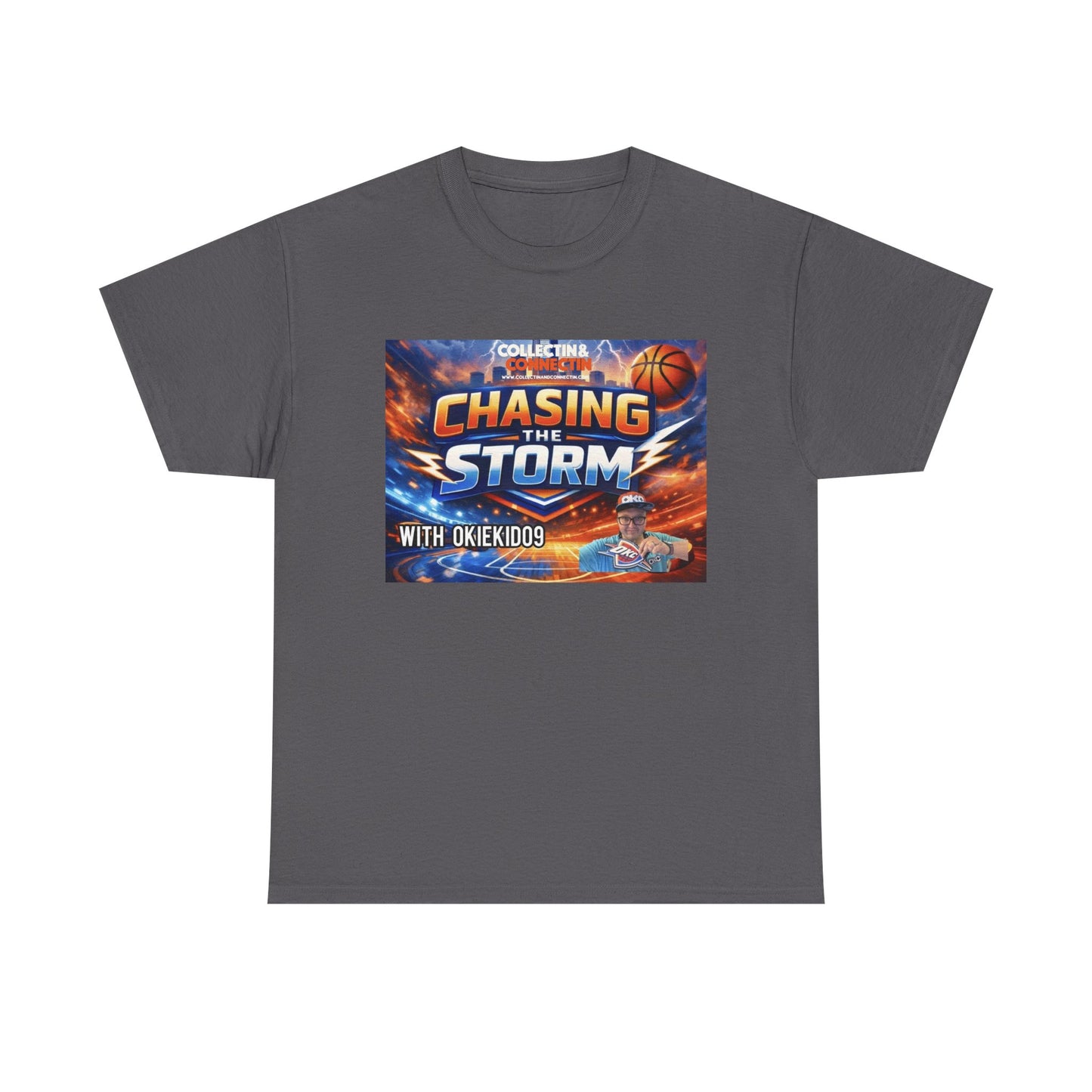 Chasing the Storm Basketball Tee