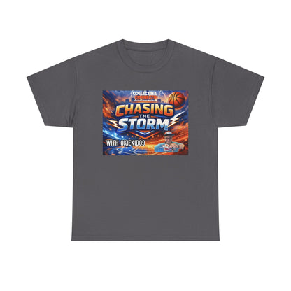 Chasing the Storm Basketball Tee