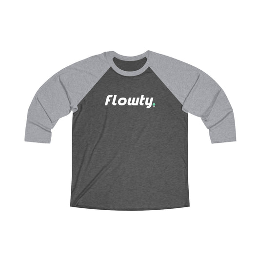 Flowty Unisex Tri-Blend 3\4 Raglan Tee