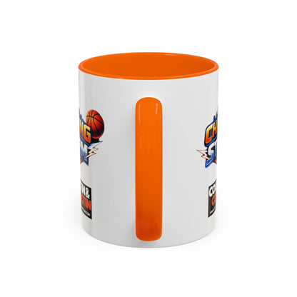 Chasing The Storm Basketball Logo Coffee Mug