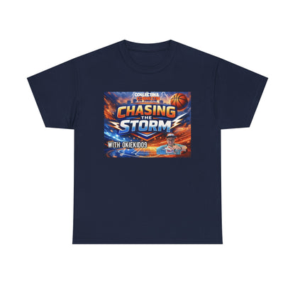 Chasing the Storm Basketball Tee