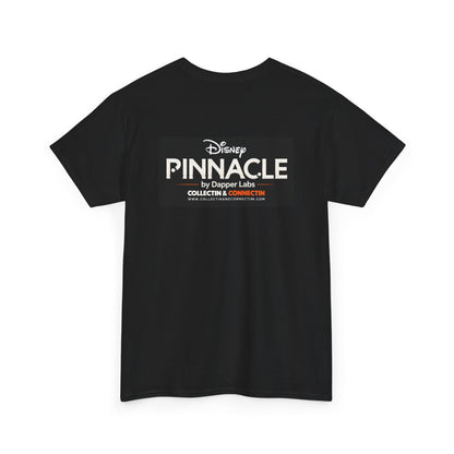 Pinnacle Disney Logo Tee — Retro Black Box Graphic T-Shirt