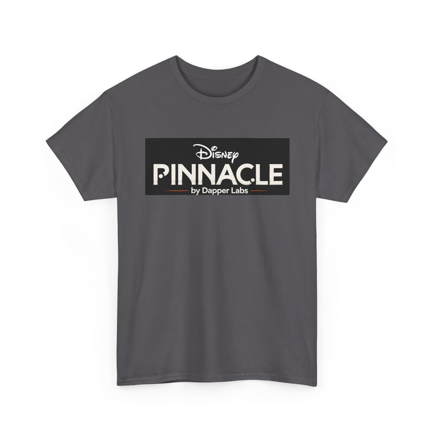 Pinnacle Disney Logo Tee — Retro Black Box Graphic T-Shirt