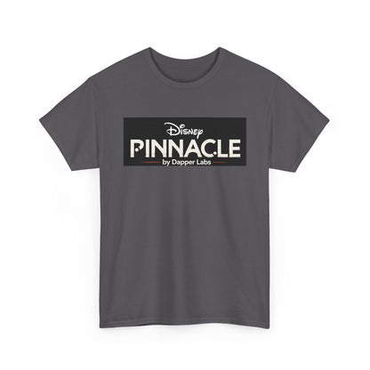 Pinnacle Disney Logo Tee — Retro Black Box Graphic T-Shirt