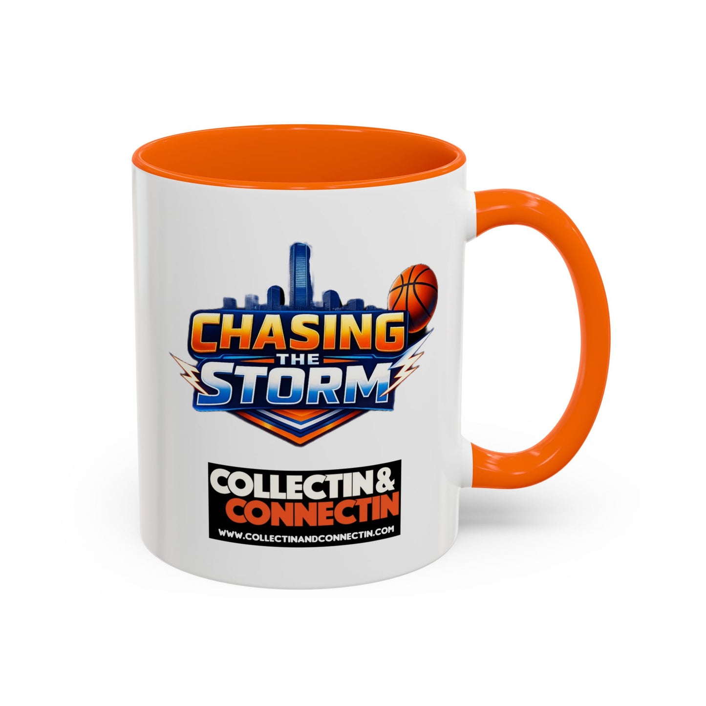 Chasing The Storm Basketball Logo Coffee Mug