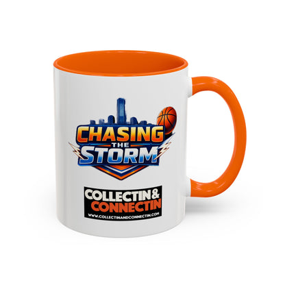 Chasing The Storm Basketball Logo Coffee Mug