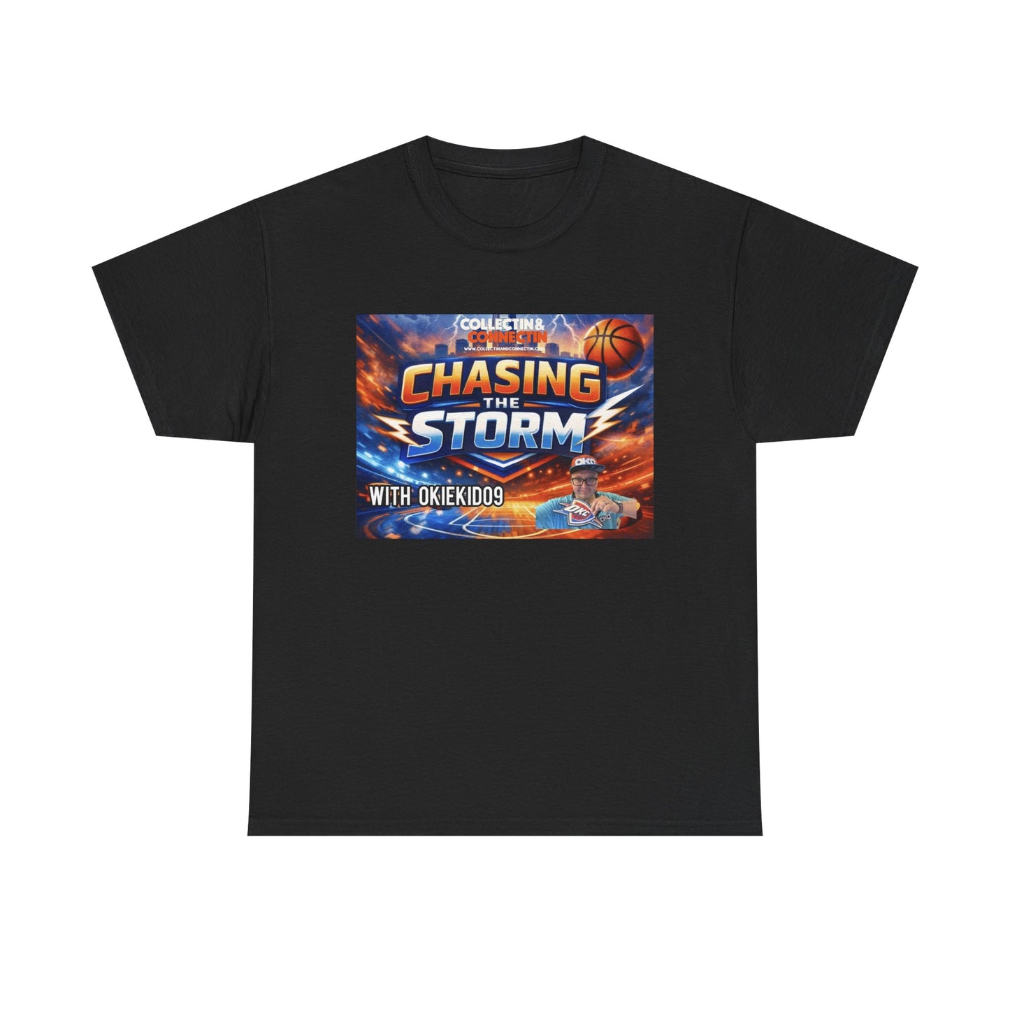Chasing the Storm Basketball Tee
