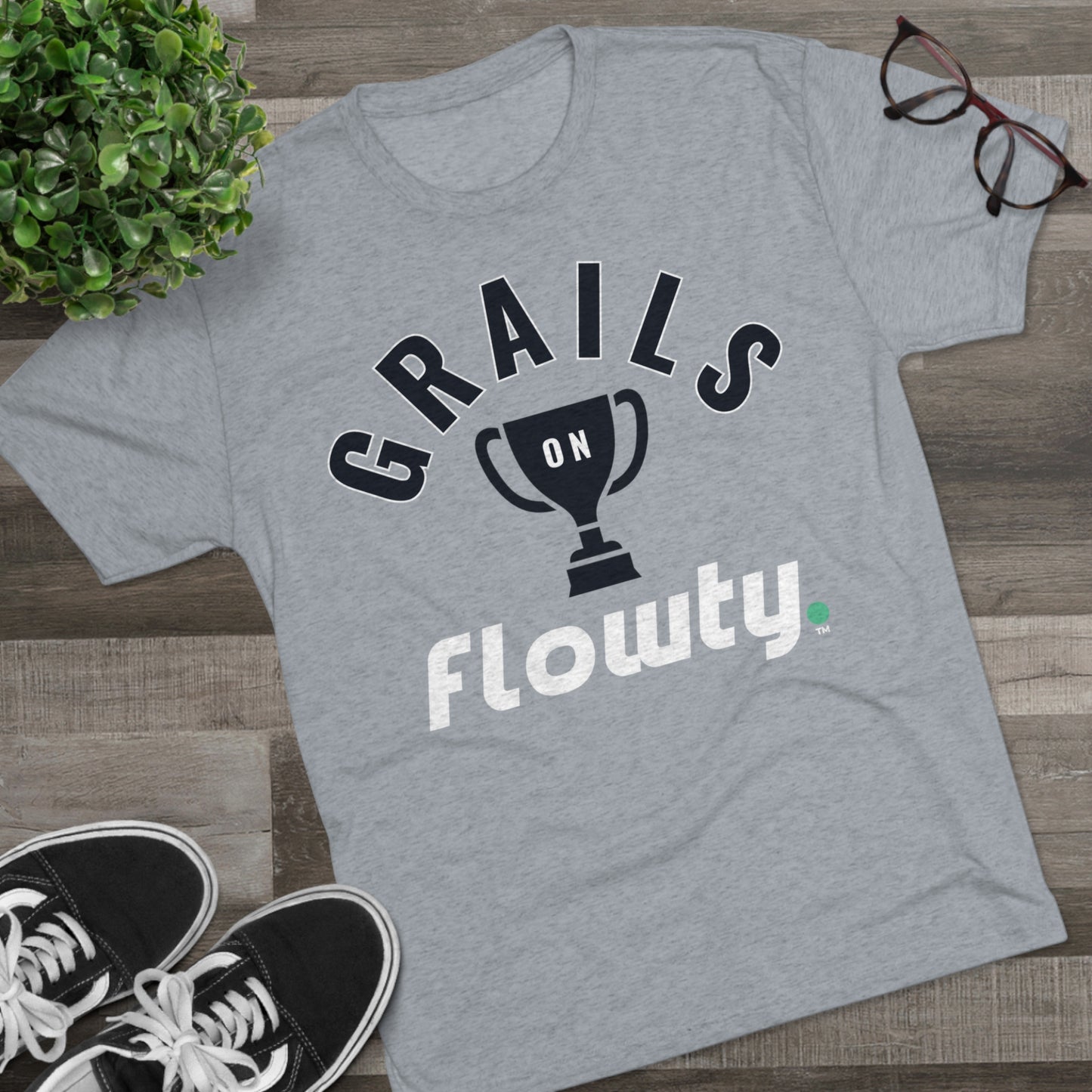 Grails on Flowty Unisex Tri-Blend Crew Tee