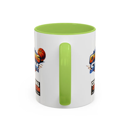Chasing The Storm Basketball Logo Coffee Mug
