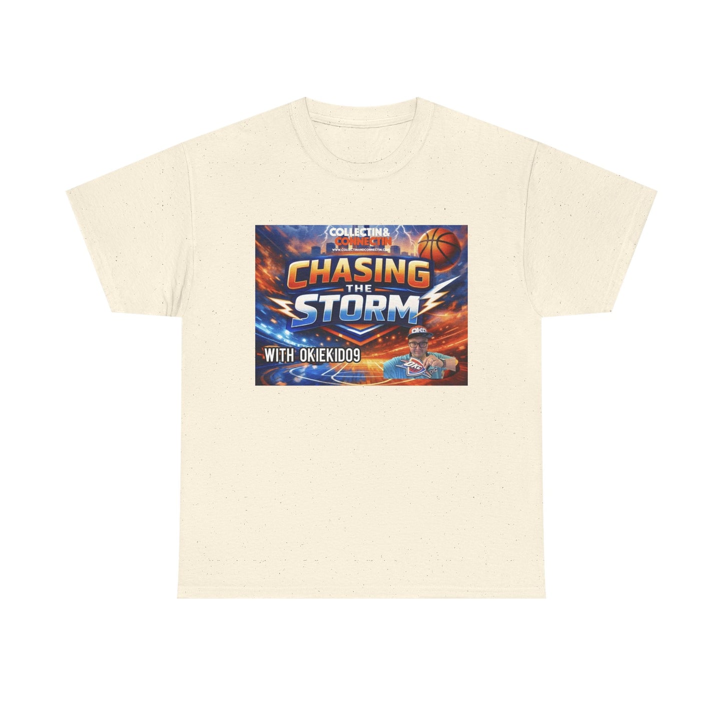 Chasing the Storm Basketball Tee