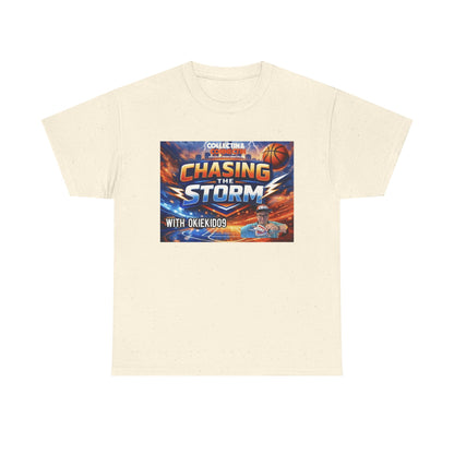 Chasing the Storm Basketball Tee