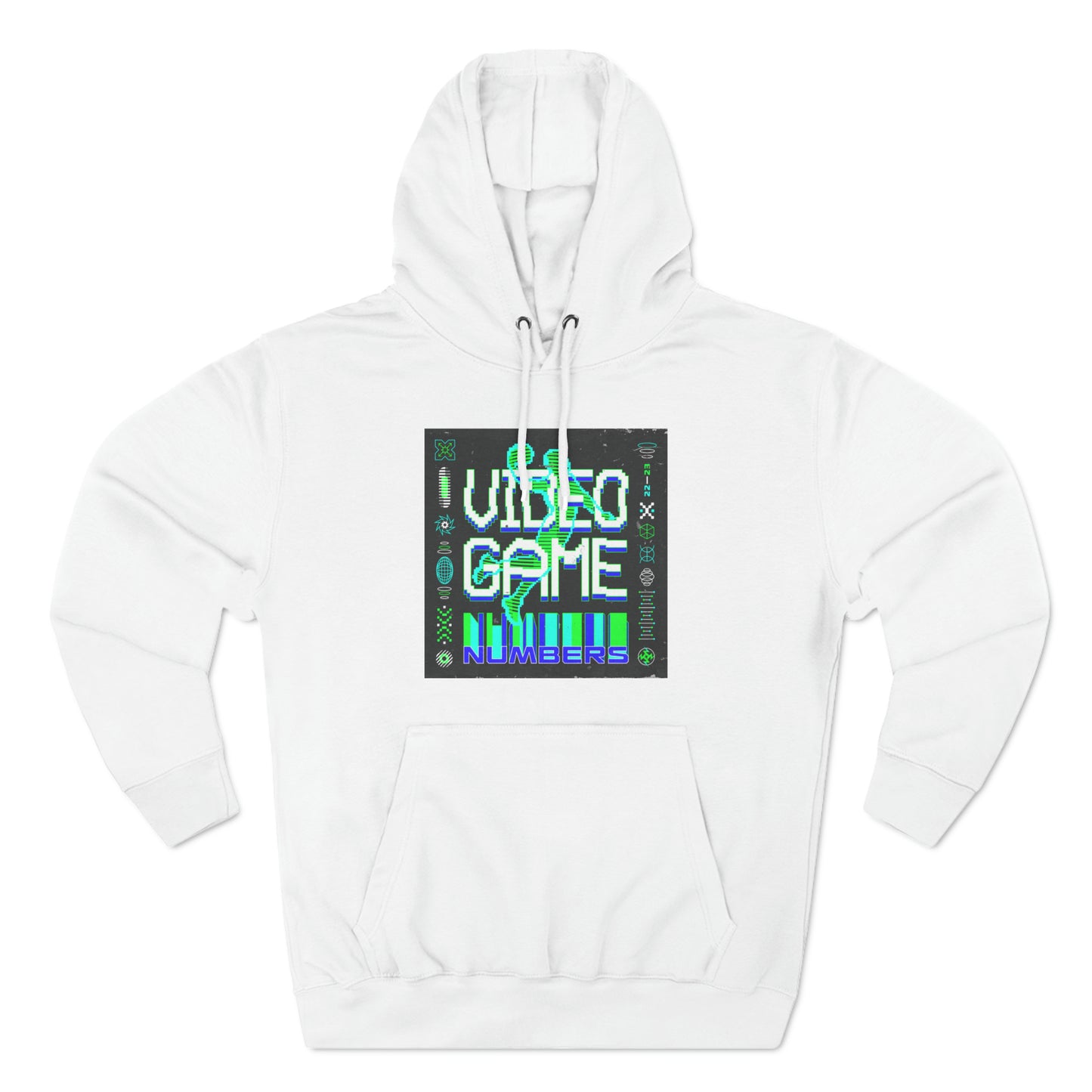 Video Game Numbers Three-Panel Fleece Hoodie
