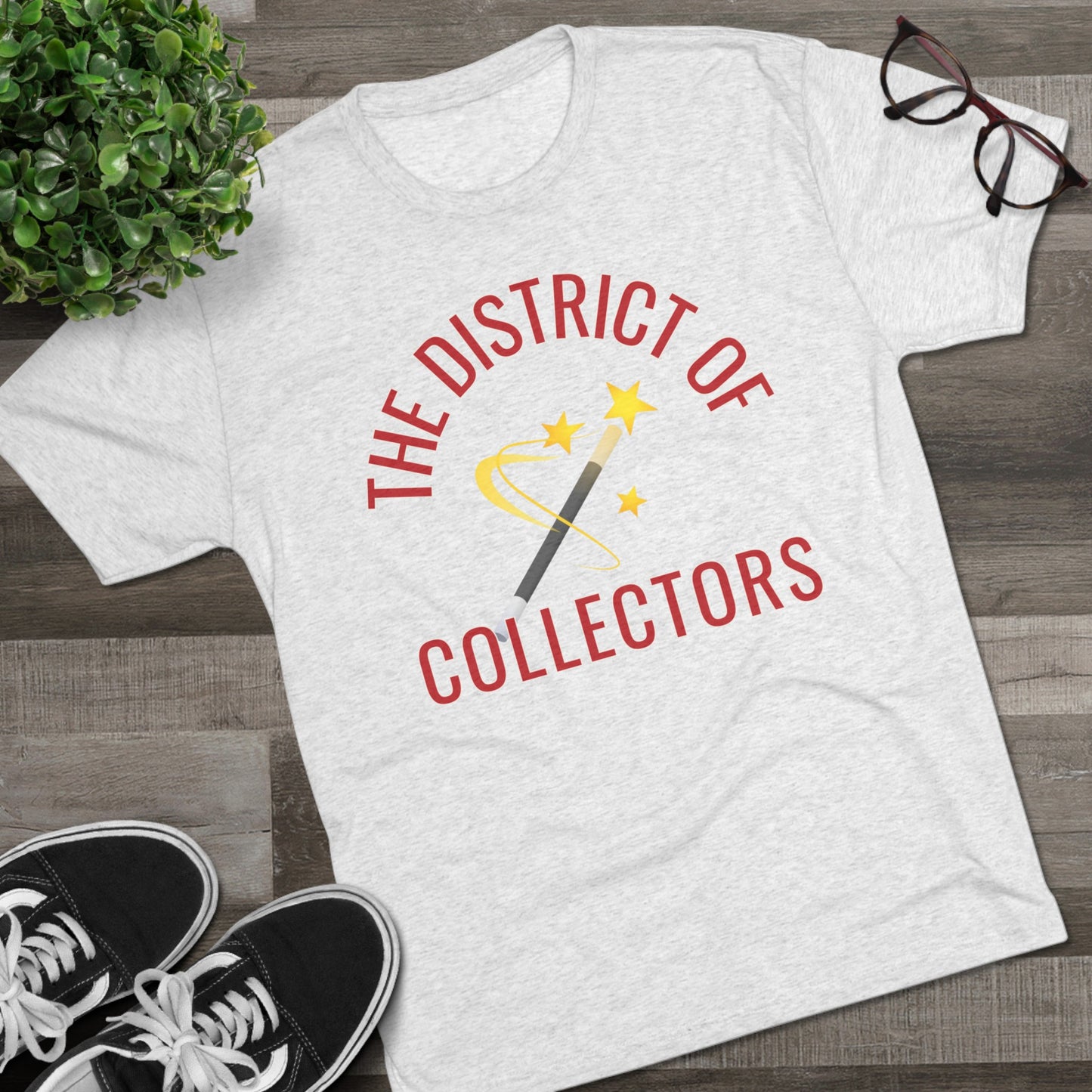 The District Wand Unisex Tri-Blend Crew Tee