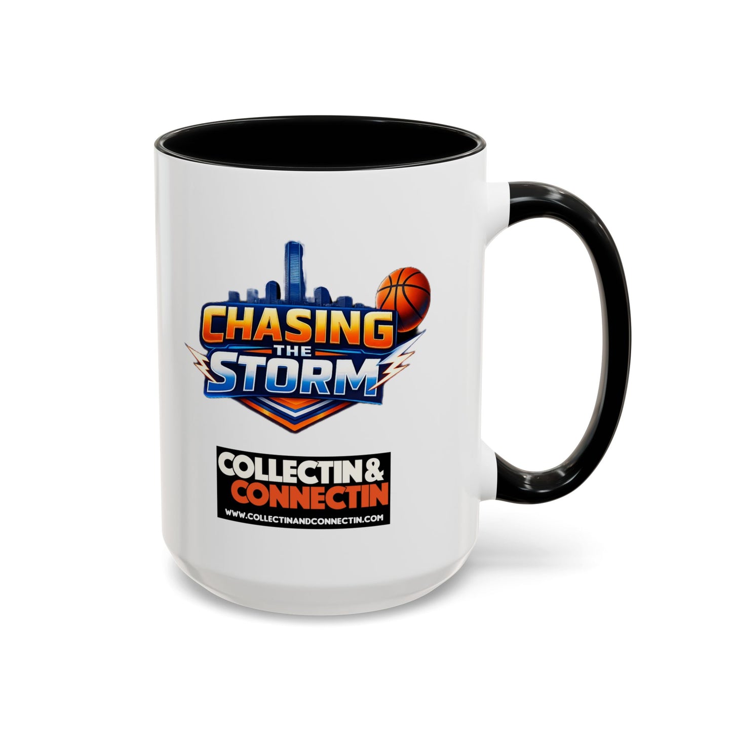 Chasing The Storm Basketball Logo Coffee Mug