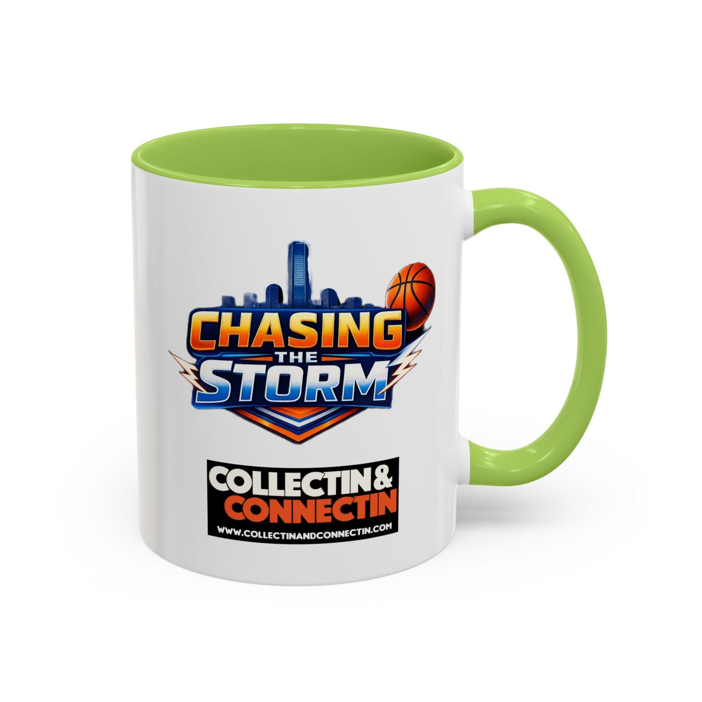 Chasing The Storm Basketball Logo Coffee Mug